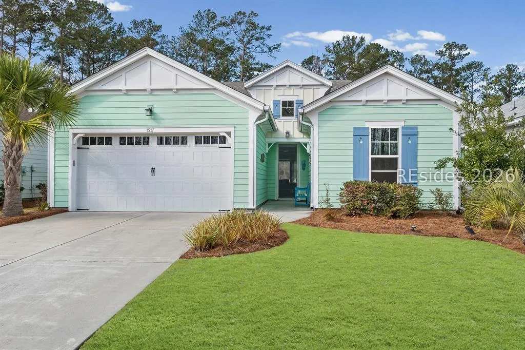 Front elevation of 1217 St. Somewhere Drive in Latitude Margaritaville, Hardeeville SC