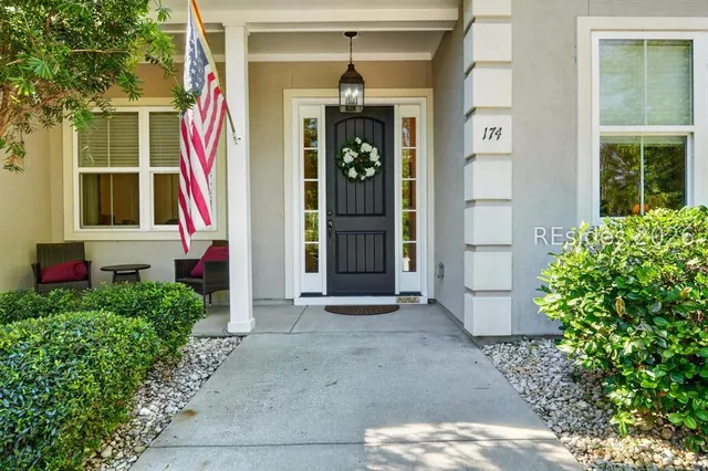Front entry at 174 Slack Tide Drive