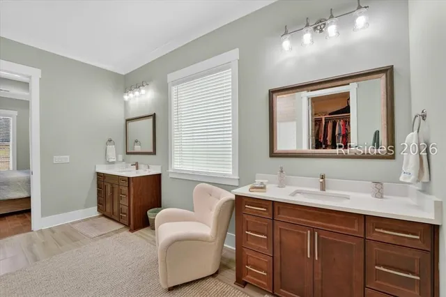 Primary bathroom vanity at 246 Laurel Oak Avenue
