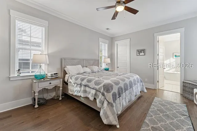 First-floor primary suite at 5 Caspian Lane